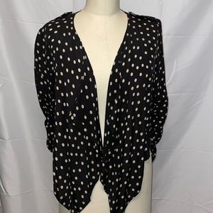 Alice + Olivia silk polka dot jacket size 6